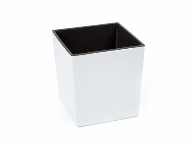 Maceta "SHINNY" color blanco 30 × 30 × 31 cm · plástico