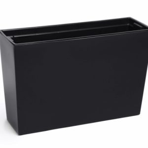 Jardinera "WERBENA" color negro 19 × 56 × 36 cm · plástico