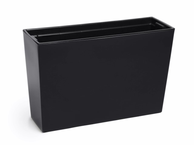 Jardinera "WERBENA" color negro 19 × 56 × 36 cm · plástico