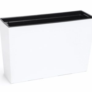 Jardinera "WERBENA" color blanco 19 × 56 × 36 cm · plástico