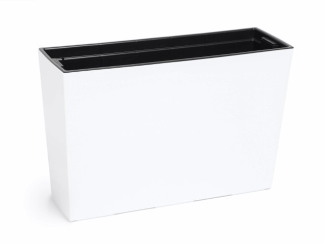 Jardinera "WERBENA" color blanco 19 × 56 × 36 cm · plástico