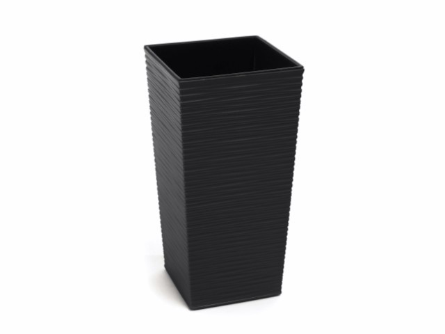 Maceta "DLUTO" color negro 30 × 30 × 57 cm · plástico