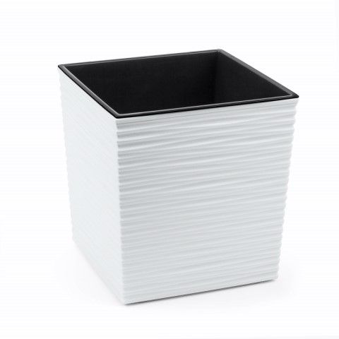 Maceta "DLUTO" color blanco 30 × 30 × 31 cm · plástico