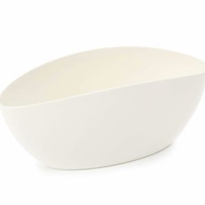 Jardinera "LUNA" color crema 35 × 15 × 15 cm · plástico