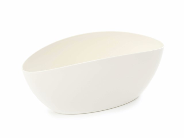 Jardinera "LUNA" color crema 35 × 15 × 15 cm · plástico