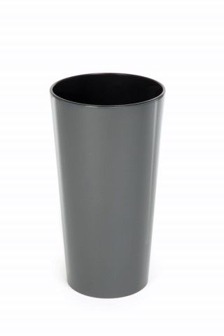 Maceta "LILIA" color antracita 30 × 30 × 57 cm · plástico