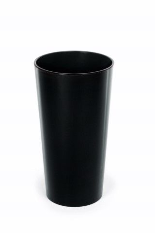 Maceta "LILIA" color negro 25 × 25 × 46 cm · plástico