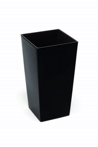 Maceta "SHINNY" color negro 25 × 25 × 46 cm · plástico