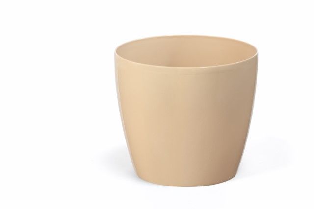 Maceta "MAGNOLIA" color capuchino 21 cm · plástico