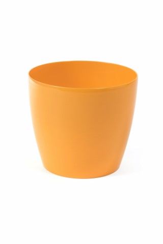 Maceta "MAGNOLIA" color calabaza 30 cm · plástico