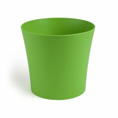 Maceta "FIOLEK" color verde 10 cm · plástico