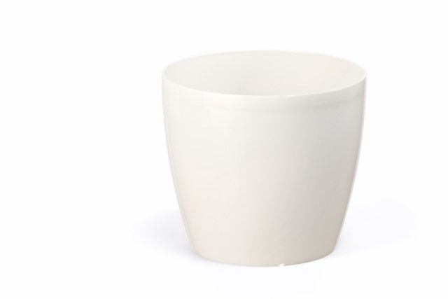 Maceta "MAGNOLIA" color crema 12 cm · plástico