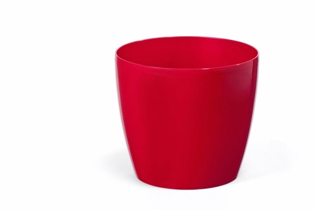 Maceta "MAGNOLIA" color rojo 15 cm · plástico