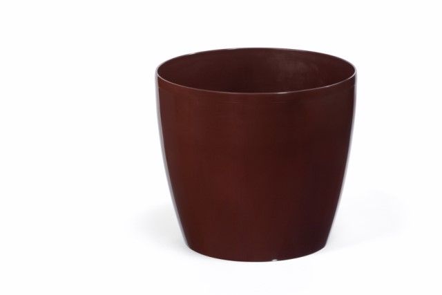 Maceta "MAGNOLIA" color café 21 cm · plástico