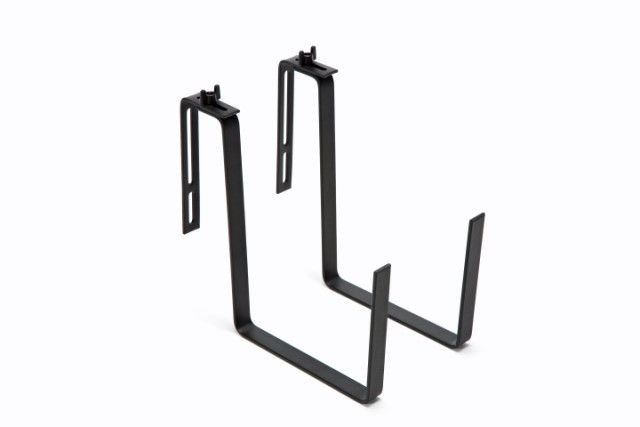 Soporte jardinera "ROSA/BELLA" color negro 55 × 30 × 22 cm · metal