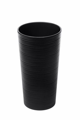 Maceta "LILIA DLUTO" color negro 19 × 36 cm · plástico