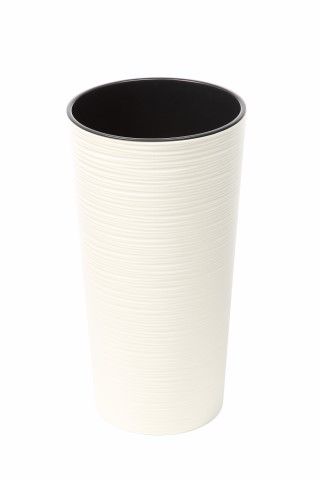 Maceta "LILIA DLUTO" color crema 19 × 36 cm · plástico