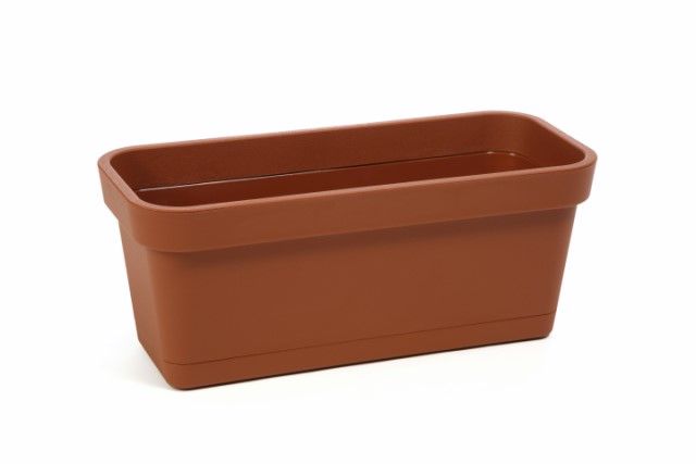 Jardinera "LOBELIA" color terracota 60 × 17 × 16 cm · plástico