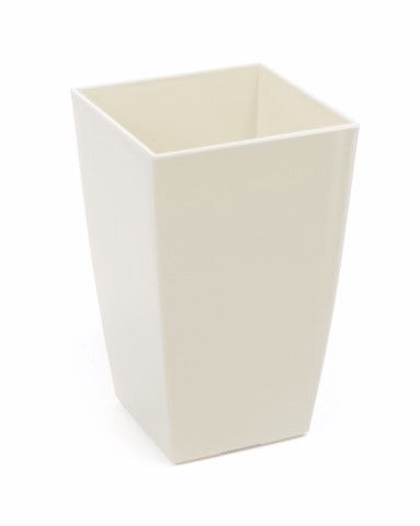 Maceta "FINEZJA SHINNY" color crema 12 × 12 × 20 cm · plástico