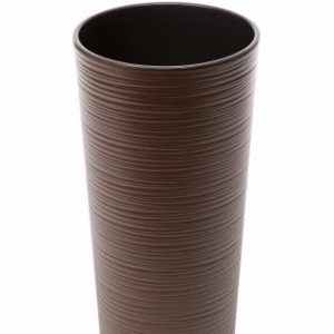 Maceta "LILIA DLUTO" color café 19 × 36 cm · plástico