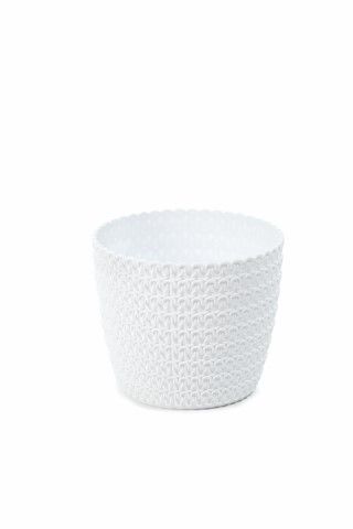 Maceta "MAGNOLIA JERSEY" color blanco 30 × 30 cm · plástico
