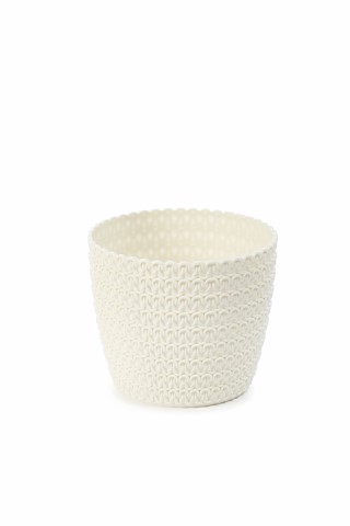 Maceta "MAGNOLIA JERSEY" color crema 30 × 30 cm · plástico
