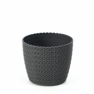 Maceta "MAGNOLIA JERSEY" color antracita 30 × 30 cm · plástico