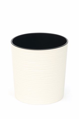 Maceta "MALVA DLUTO" color crema 19 × 19 cm · plástico
