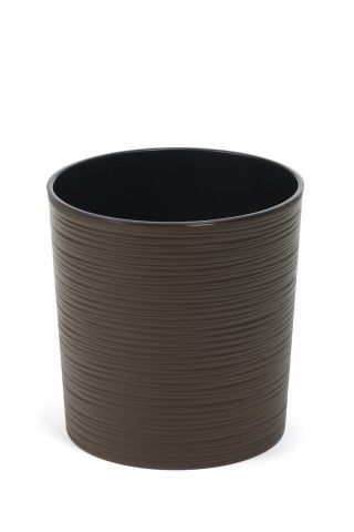 Maceta "MALVA DLUTO" color café 19 × 19 cm · plástico