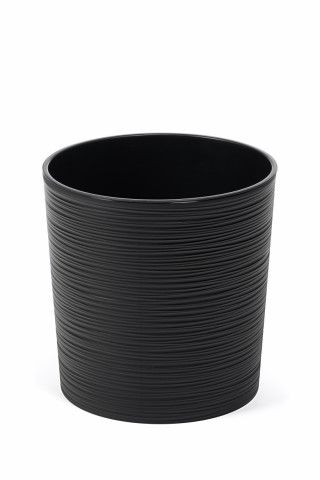 Maceta "MALVA DLUTO" color negro 25 × 25 cm · plástico