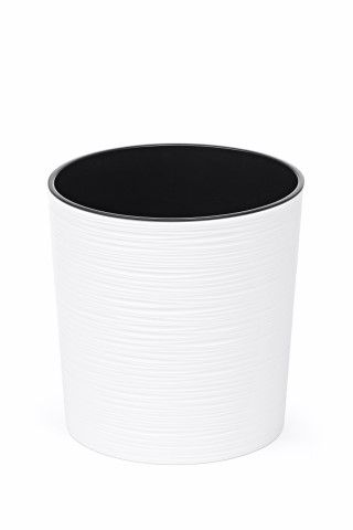 Maceta "MALVA DLUTO" color blanco 25 × 25 cm · plástico