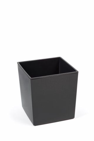 Maceta "SHINNY" color antracita 25 × 25 × 26 cm · plástico