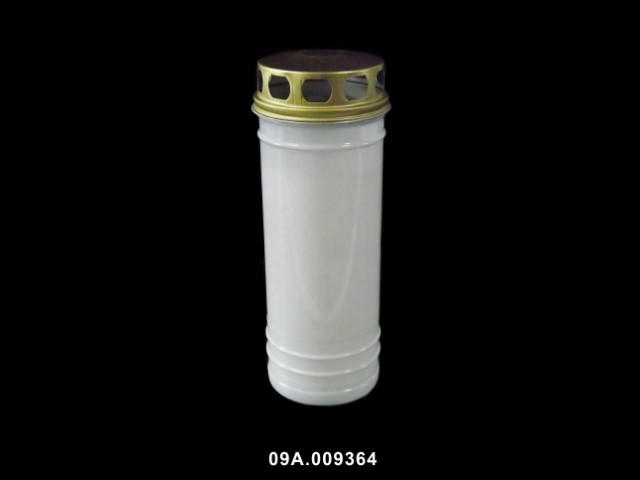 Cirio 80ll color blanco 8 × 8 × 27 cm