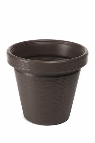 Maceta "AGAWA DLUTO" color café 39 × 34 cm · plástico