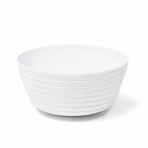 Maceta "MISA JERSEY" color blanco 30 × 30 × 10 cm · plástico