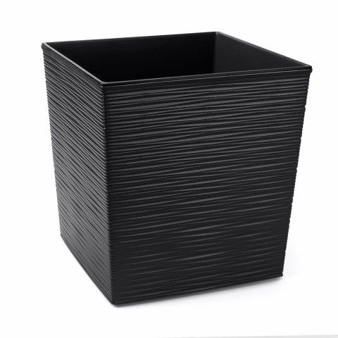 Maceta "DLUTO" color negro 19 × 19 × 19 cm · plástico