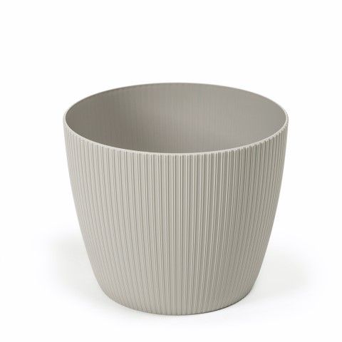 Maceta "MAGNOLIA JUMPER" color taupe 14 cm · plástico