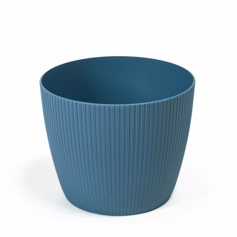 Maceta "MAGNOLIA JUMPER" color azul 14 cm · plástico