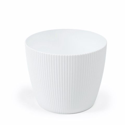 Maceta "MAGNOLIA JUMPER" color blanco 19 cm · plástico