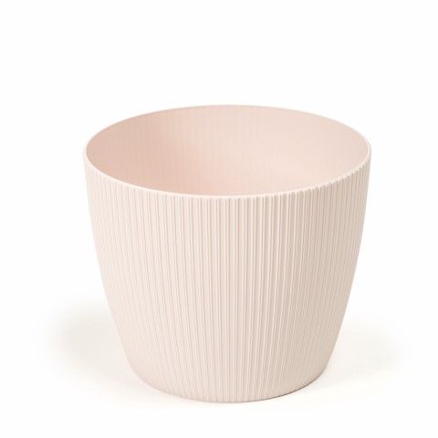 Maceta "MAGNOLIA JUMPER" color beige claro 19 cm · plástico
