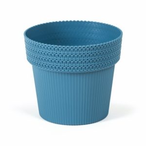Maceta "POLA JUMPER" color azul 20 cm · plástico