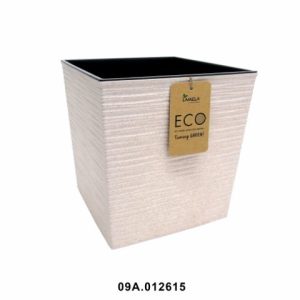Maceta "DLUTO ECO" color blanco 25 × 25 cm · plástico