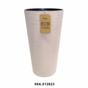 Maceta "LILIA DLUTO ECO" color blanco 25 cm · plástico