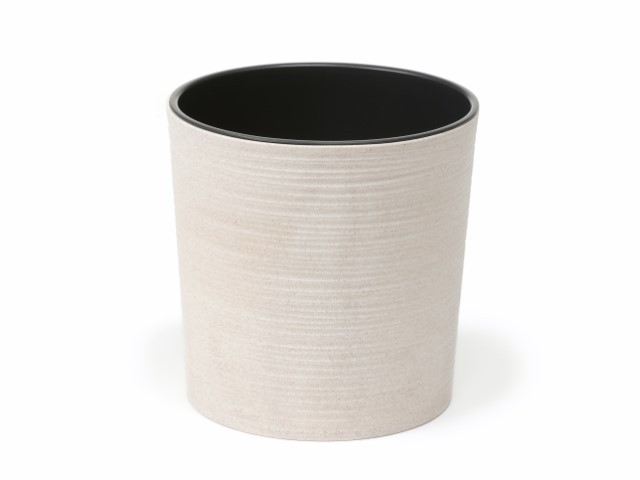 Maceta "MALWA DLUTO ECO" color blanco 19 cm · plástico