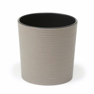 Maceta "MALWA DLUTO ECO" color gris 19 cm · plástico