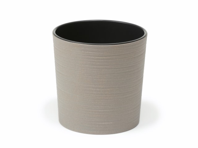 Maceta "MALWA DLUTO ECO" color gris 19 cm · plástico