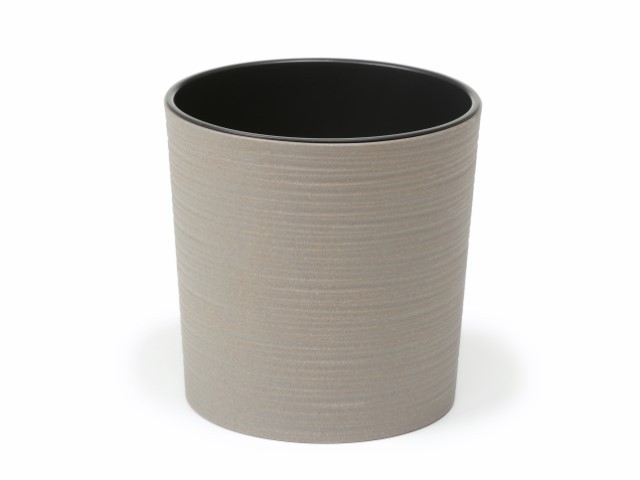 Maceta "MALWA DLUTO ECO" color gris 25 cm · plástico