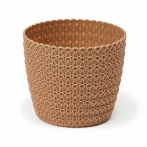Maceta "MAGNOLIA JERSEY ECO" acabado madera natural 22 cm · plástico