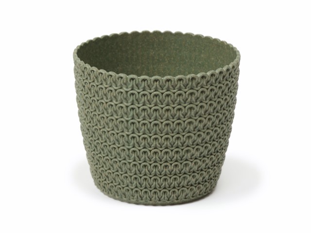 Maceta "MAGNOLIA JERSEY ECO" color verde bosque 26 cm · plástico