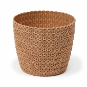 Maceta "MAGNOLIA JERSEY ECO" acabado madera natural 36 cm · plástico